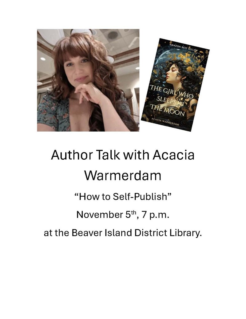 Acacia Warmerdam- local author to speak